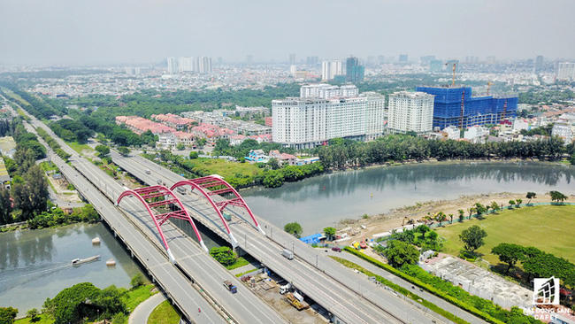 KĐT Phú Mỹ Hưng và Đại lộ Nguyễn Văn Linh là đòn bẫy thúc đẩy các vệ tinh xung quanh phát triển. Ảnh Nam Long hcm