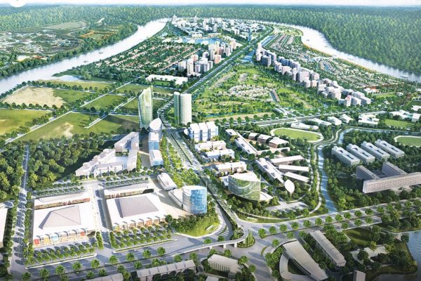 Phối cảnh tổng quan dự án waterpoint Nam Long. Ảnh minh họa